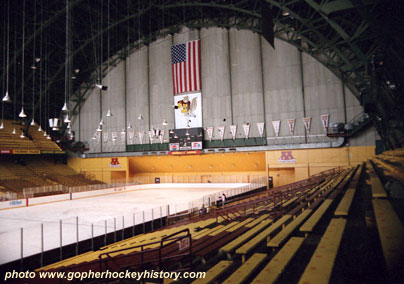 old mariucci arena banner wall