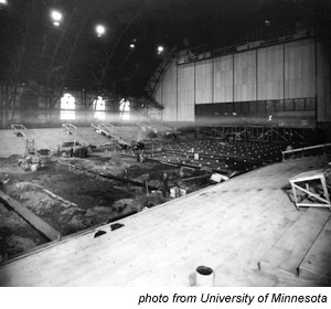 Williams Arena under construction