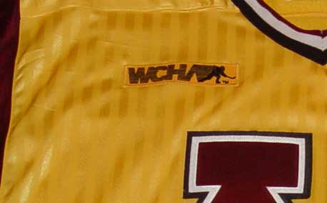 close up of wcha logo